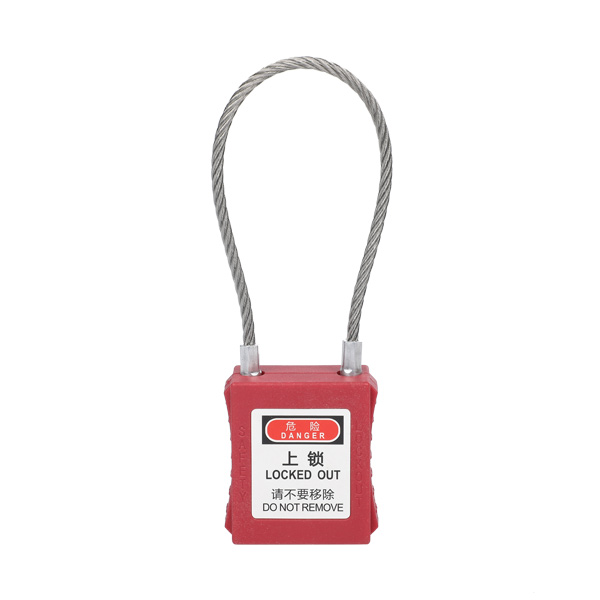 不锈钢丝缆绳安全挂锁 LOTO锁具BU-GL90
